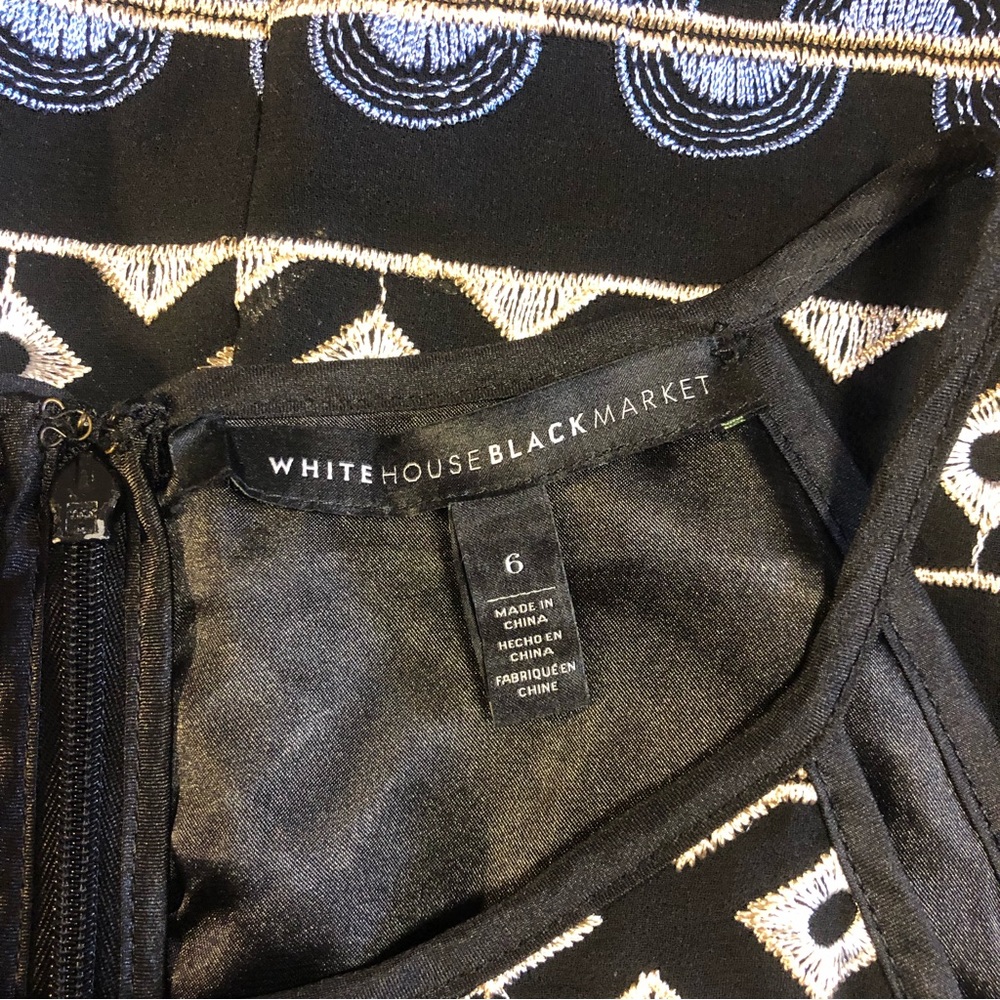 WHBM Embroidered Shift Dress, 6 - Picture 8 of 10